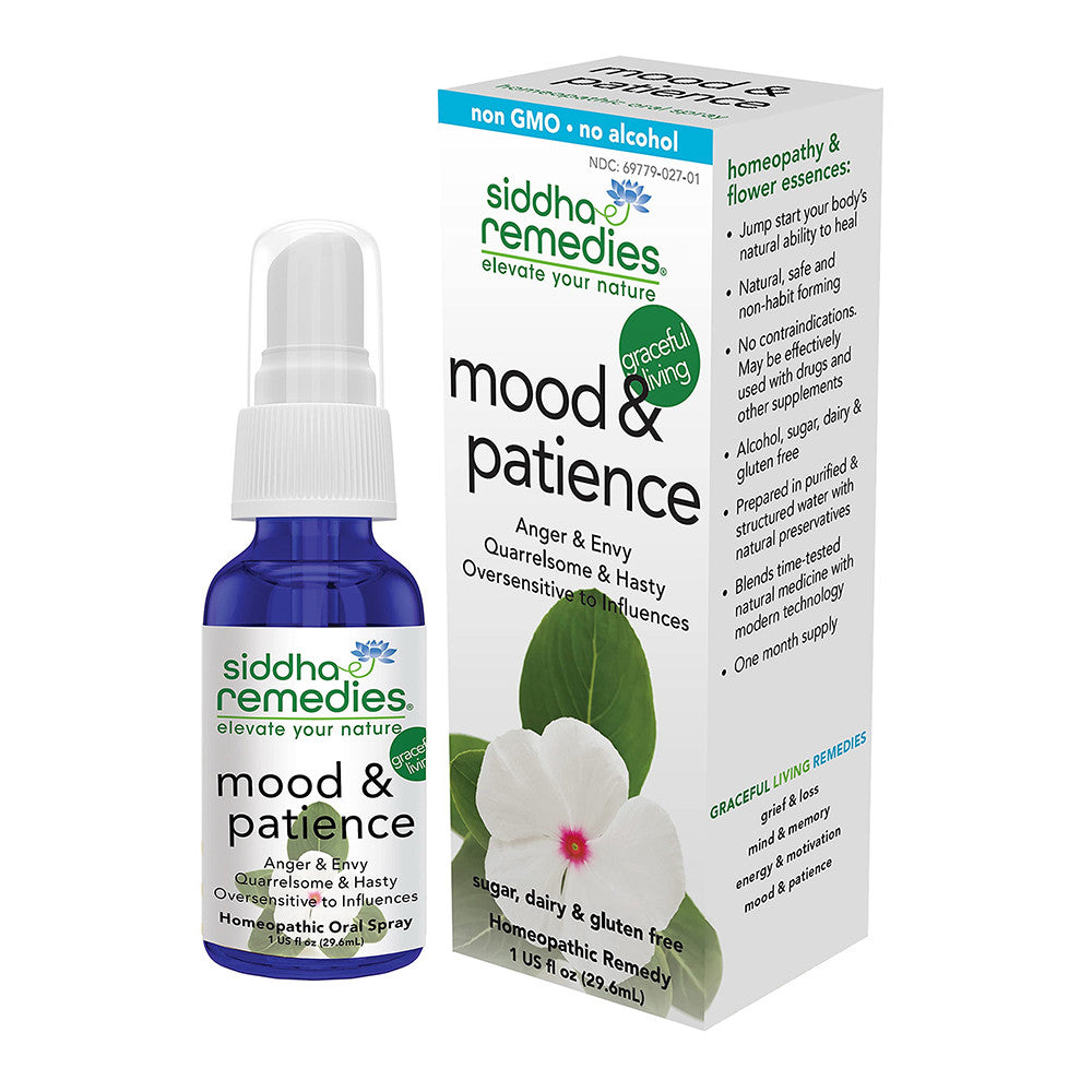 Siddha Flower Essences Mood And Patience, 1 Oz